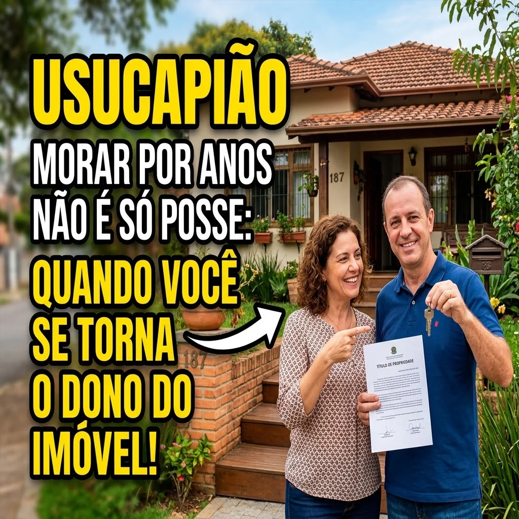 Card Usucapião 2026: morar por anos não é só posse — quando você se torna dono do imóvel
